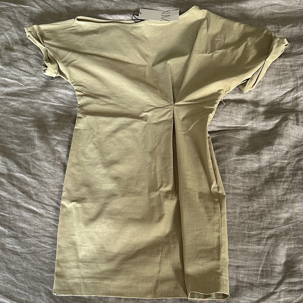 Zara Light Beige Mini Dress